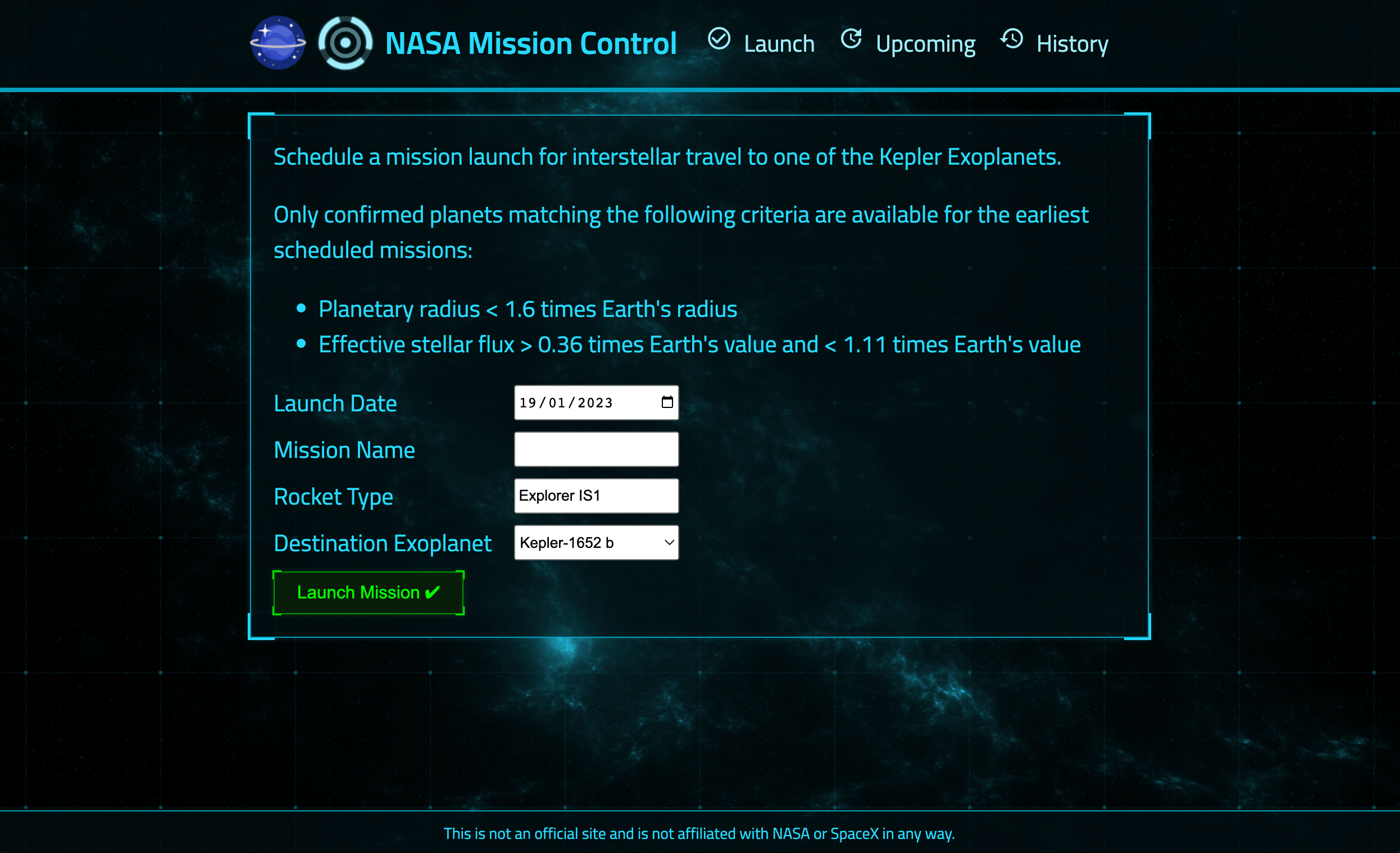 Nasa Mission Thread Examples Cronk Creative - Web Design & Development